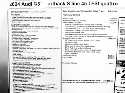 2024 Audi Q5 Sportback 45 S line Premium Plus